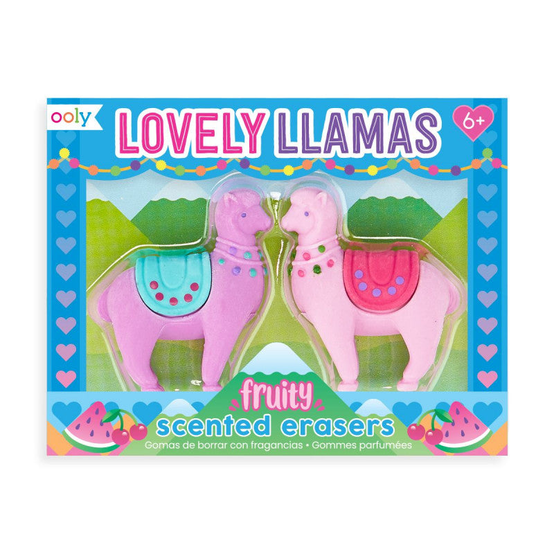 Lovely Llama Scented Erasers - Set of 2