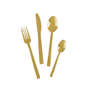 Mikasa Ciara Diseno 16 Piece Cutlery Set - Gold Plated