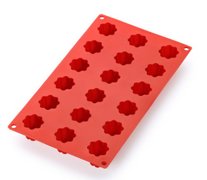 Lekue Silicone 18 Cav Mini Cannelé Bordelais - Red