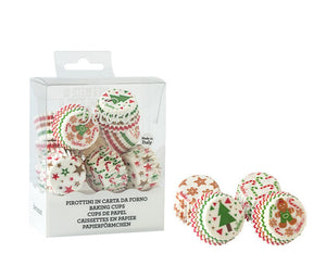 Decora Bon Bon Baking Cups - Christmas