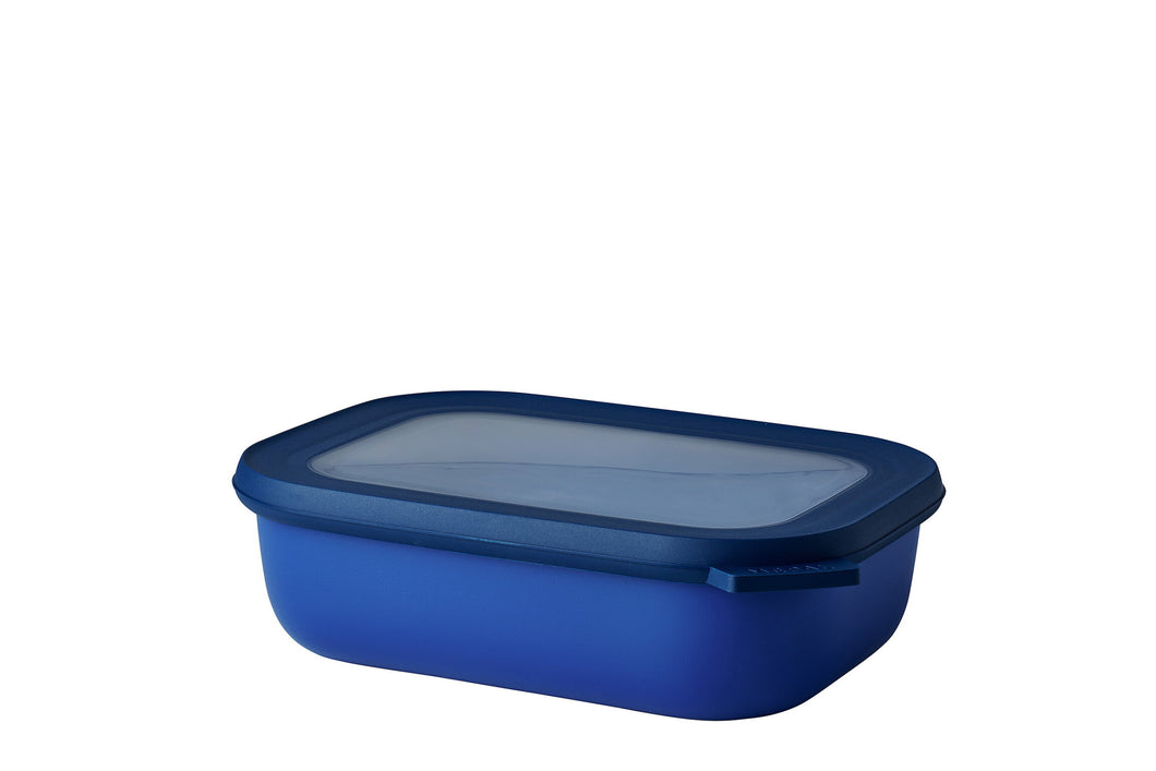 Mepal Multi Bowl Cirqula Rectangular 1000ml - Vivid Blue