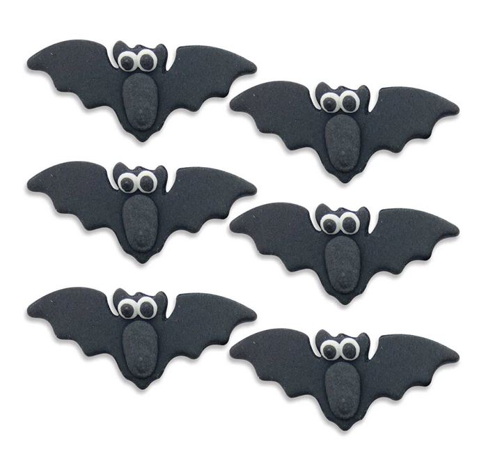 Anniversary House Sugar Decorations - Halloween Vampire Bats