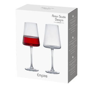 Anton Studio Empire Wine Glasses, Set of 2