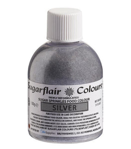 Sugarflair Sugar Sprinkles -  Silver