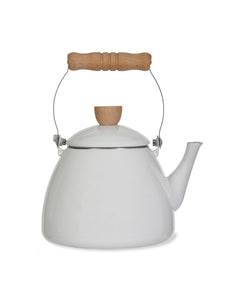 Garden Trading Enamel Stove Kettle Warm White