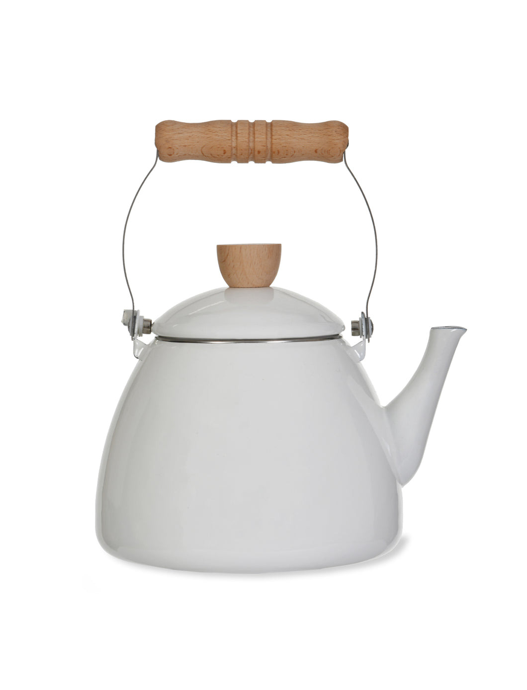 Garden Trading Enamel Stove Kettle Warm White