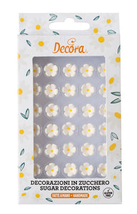 Decora Sugar Decorations - Small White Flowers