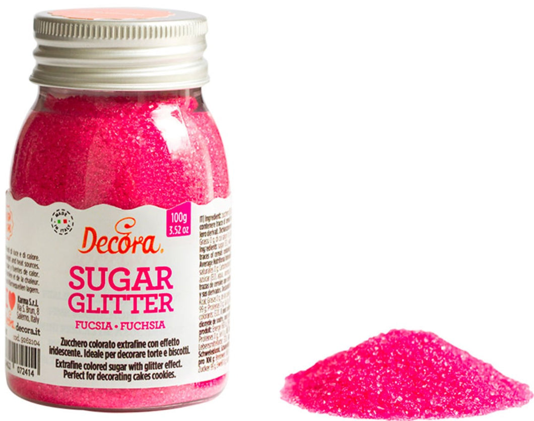 Decora Glitter Sugar - Fuchsia