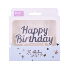 Load image into Gallery viewer, PME Happy Birthday Candle - Silver
