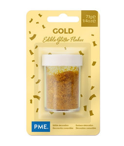 PME Glitter Flakes -  Gold