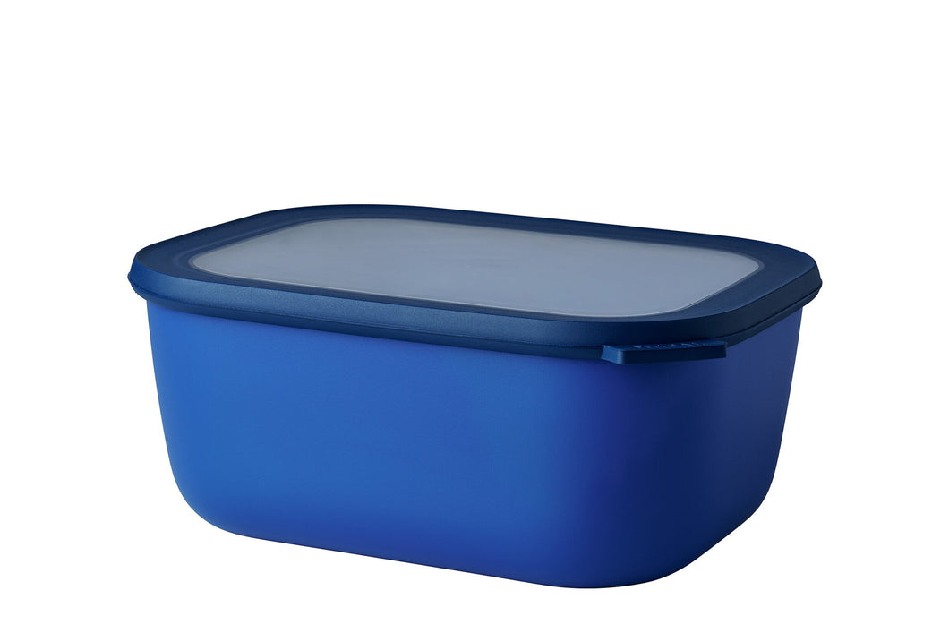 Mepal Multi Bowl Cirqula Rectangular 3000ml - Vivid Blue