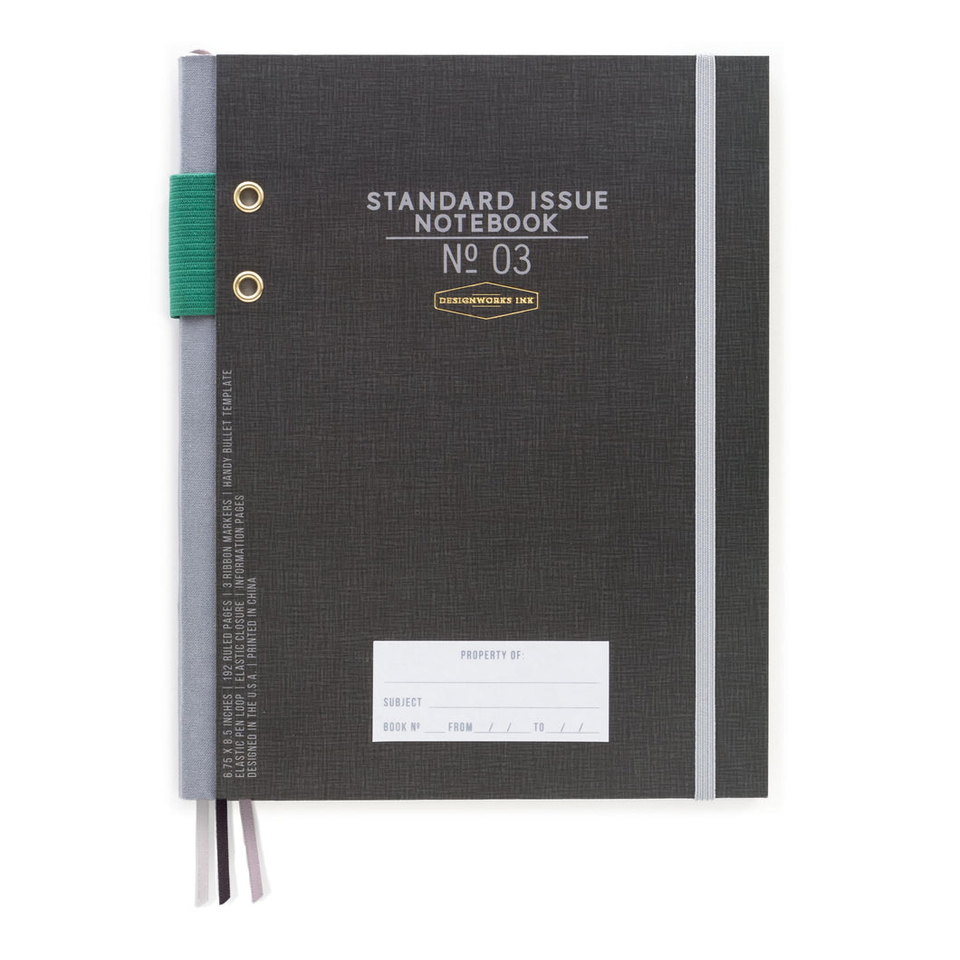 Stndard Issue Notebook Black