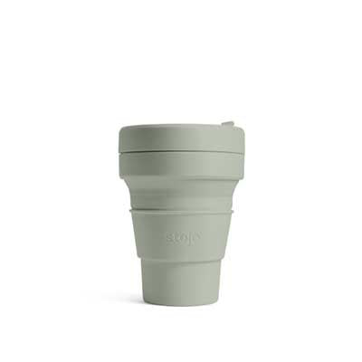 Stojo Collapsible mug 12oz - Sage