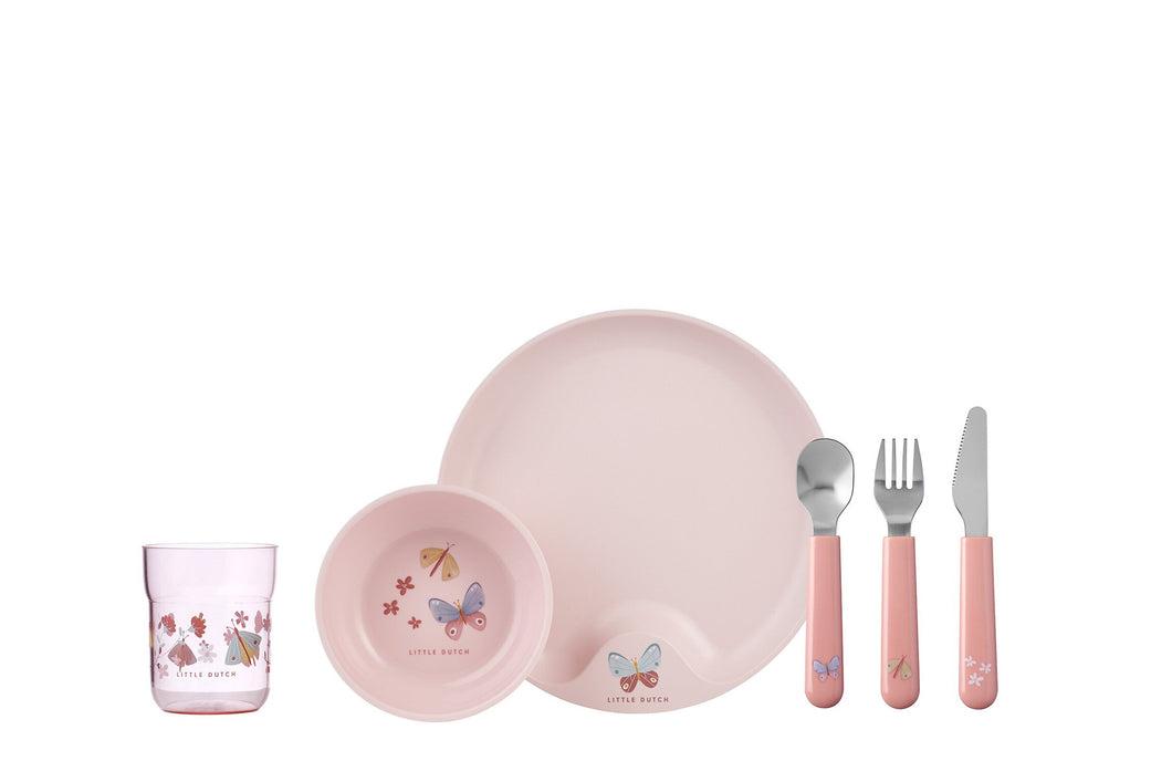 Mepal Mio Children's Dinnerware Set 6 pcs - Flowers & Butterflies