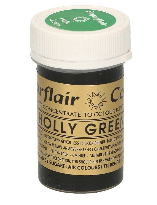 Sugarflair Paste Colour - Holly Green