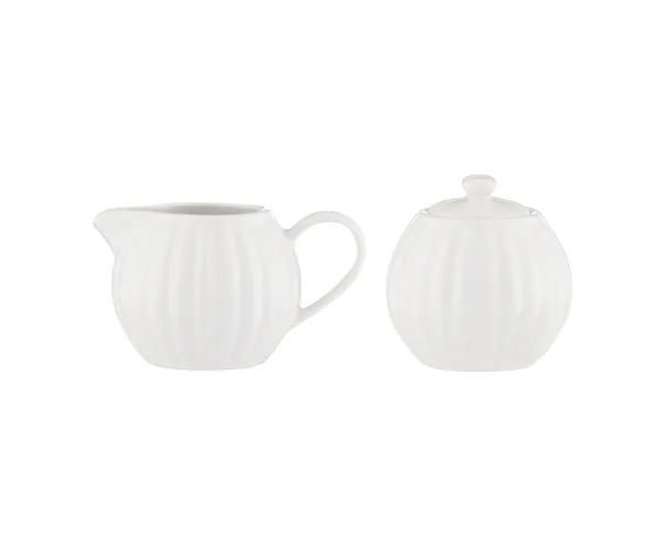 Luxe Milk Jug & Sugar Bowl White