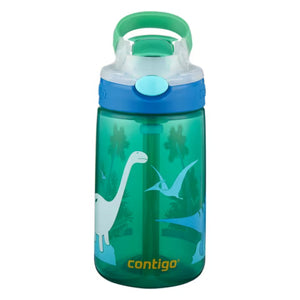 Contigo Gizmo Water Bottle 420ml - Jungle Green Dino