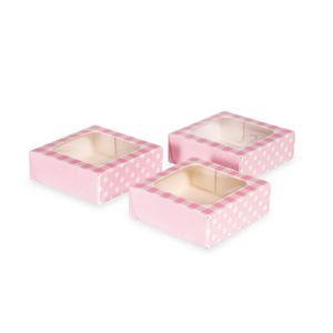 Anniversary House Small Treat Boxes - Pink Gingham