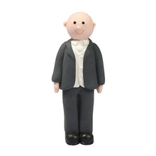 Load image into Gallery viewer, Cake Star Claydough Topper - Bald Groom
