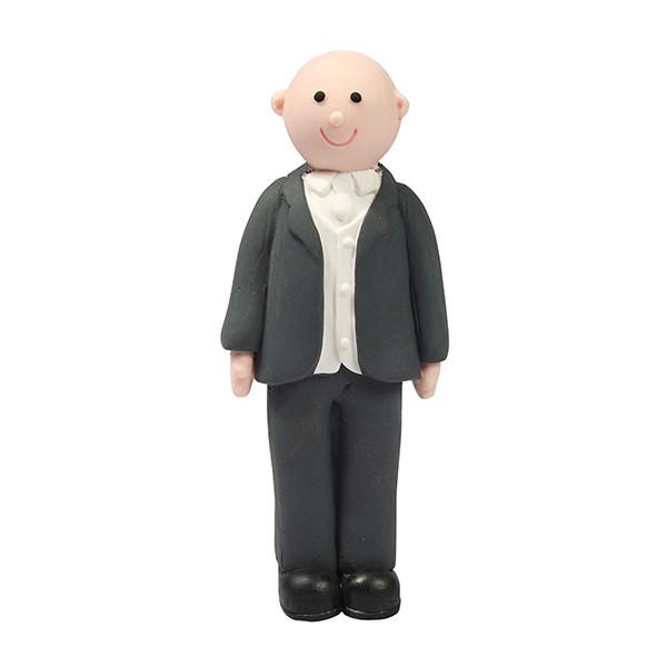 Cake Star Claydough Topper - Bald Groom