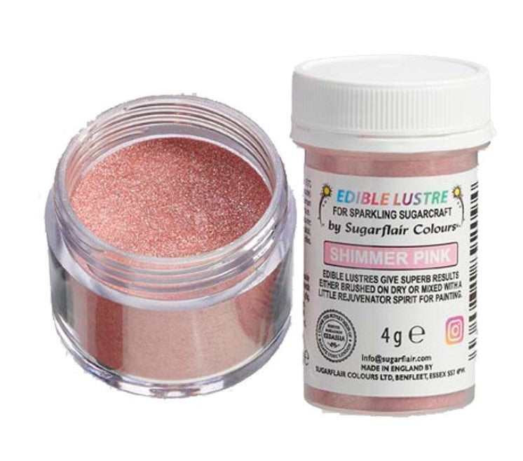 Sugarflair Edible Lustre Shimmer Pink