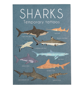 Shark Temporary Tattoos - 2 Sheets