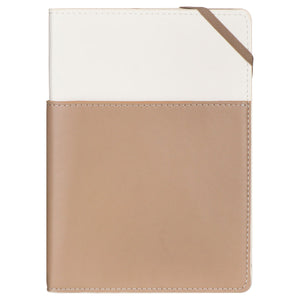 Vegan Leather Pocket Journal - Taupe