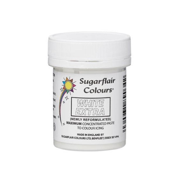 Sugarflair Paste Colour -  White Extra