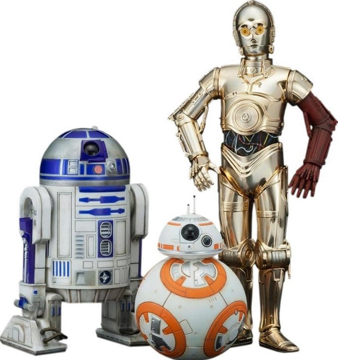 Star Wars Pre-Painted Model Kit -  R2-D2 and C-3PO with BB-8