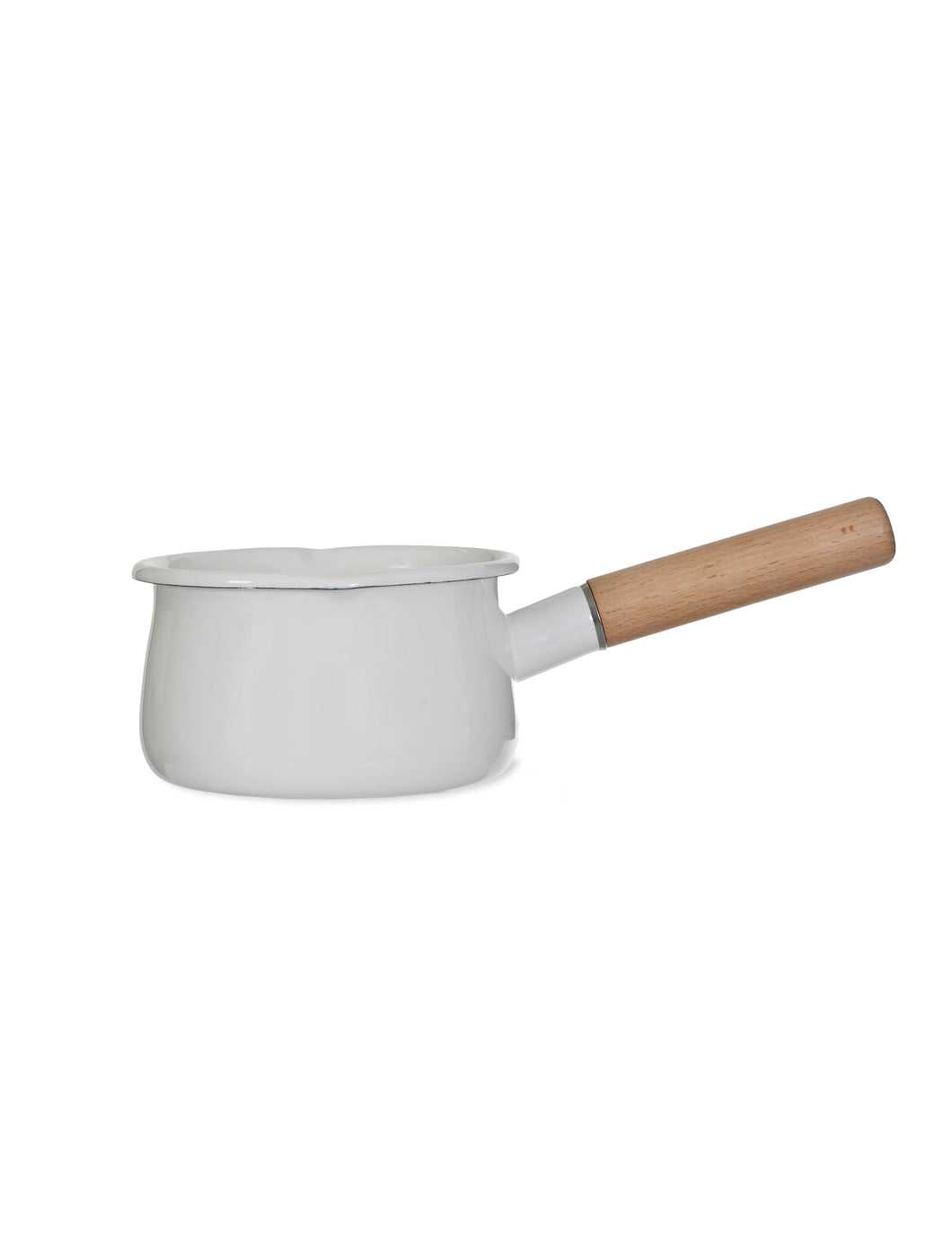 Garden Trading Enamel Milk Pan Warm White