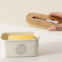 Load image into Gallery viewer, Living Cream Butter Storage &amp; Spatula Set
