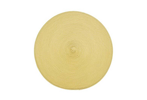 Walton's Circular Ribbed Placemat - Saffron