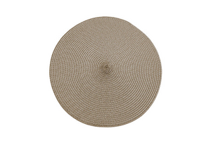 Walton's Circular Ribbed Placemat - Truffle