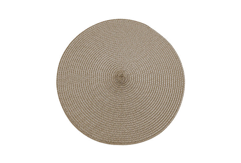 Walton's Circular Ribbed Placemat - Truffle