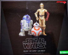 Load image into Gallery viewer, Star Wars Pre-Painted Model Kit -  R2-D2 and C-3PO with BB-8
