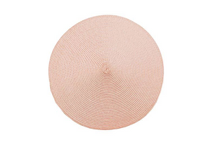 Walton's Circular Ribbed Placemat - Pink Quartz