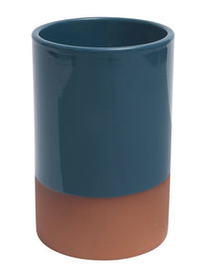 Dexam Sintra Glazed Terracotta Wine Cooler - Ink Blue