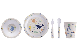 Ladelle Kids 5 Piece Dinner Set - Ocean