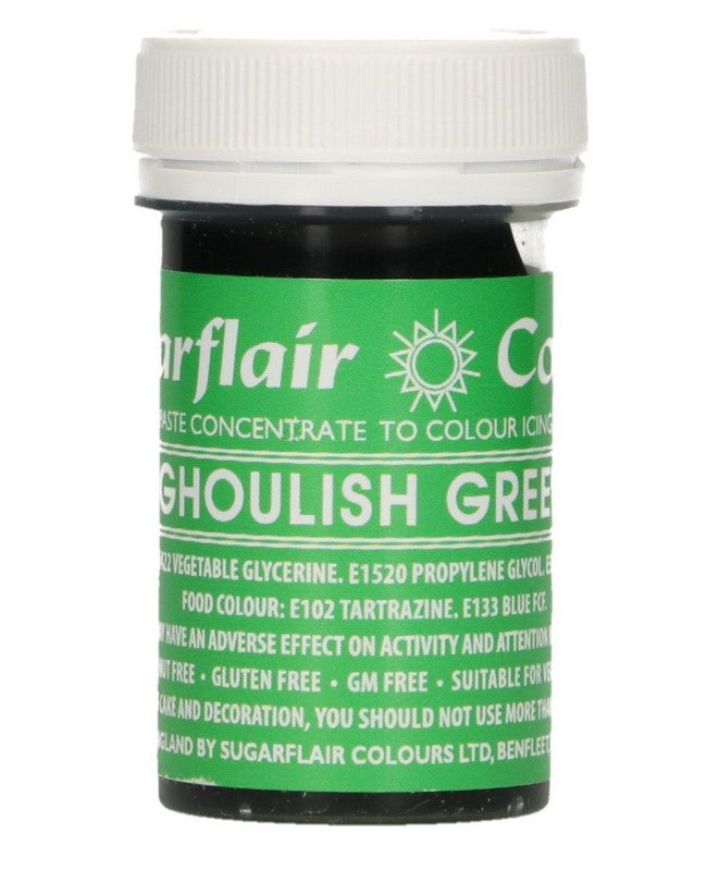 Sugarflair Paste Colour - Ghoulish Green