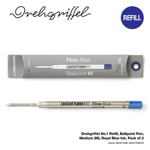 Leuchttrum Medium Blue Ink Refill Set of 2