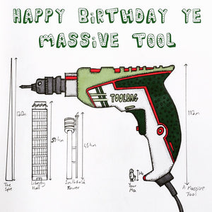 Happy Birthday Massive Tool Card