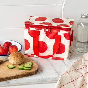 Rex Lunch Bag - Red On White Spotlight