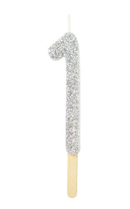 PME Birthday Candle - Silver No. 1