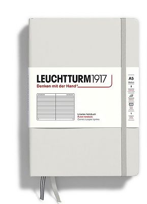 Leuchtturm Ruled Notebook A5 - Light grey