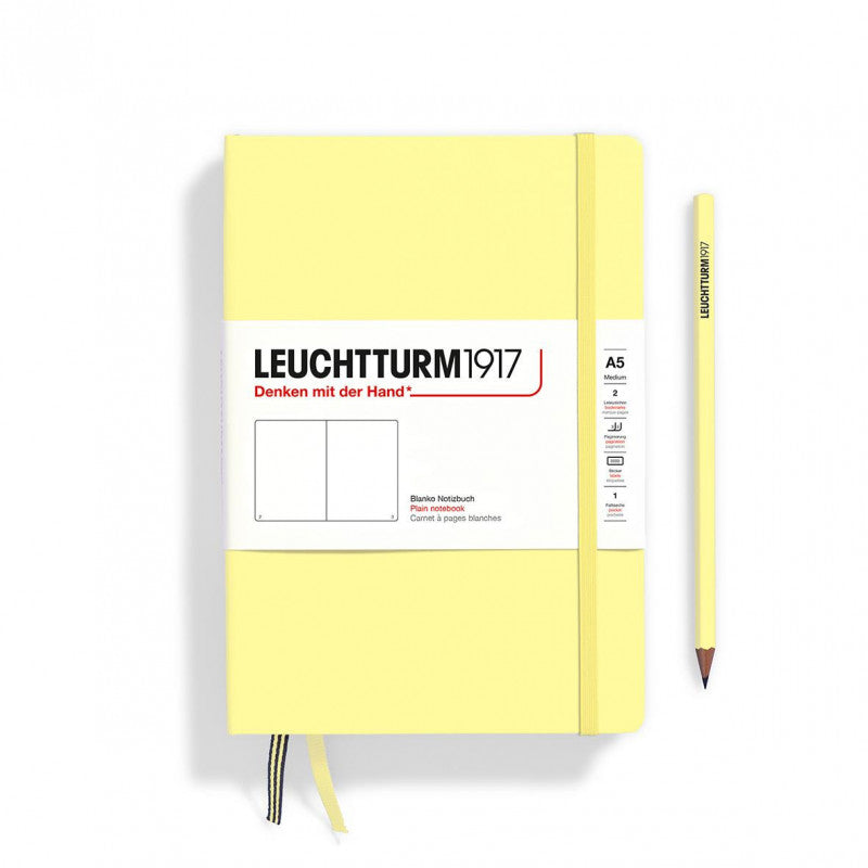 Leuchtturm A5 Notebook Plain Vanilla Yellow