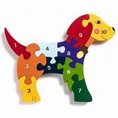 Alphabet Jigsaw - Number Dog