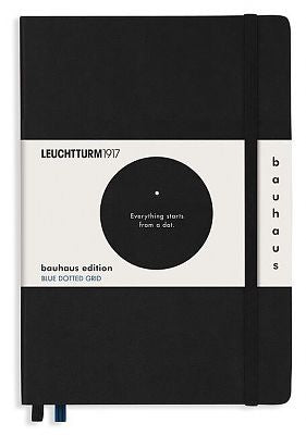 Leuchtturm 'Jahre Bauhaus' Dotted Notebook - Black