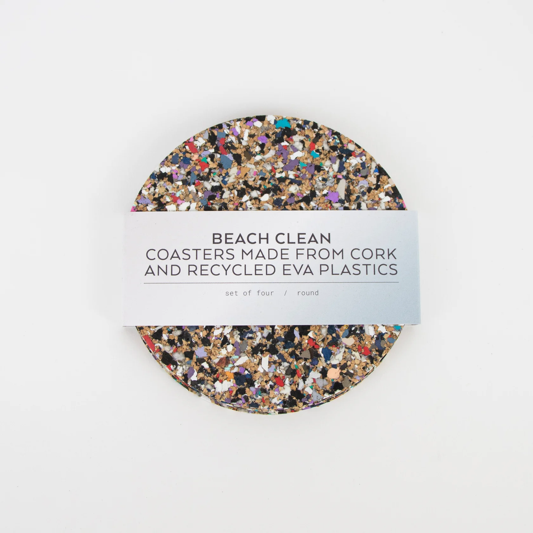 Liga Beach Clean  Coaster Set - Round