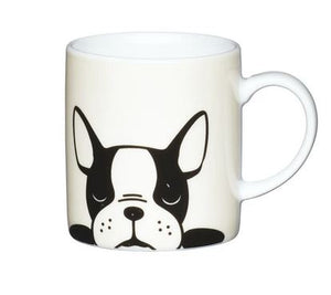 KitchenCraft Porcelain Espresso Cup - French Bulldog