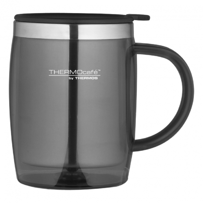 Thermocafe 450ml Desk Mug - Translucent Gun Metal